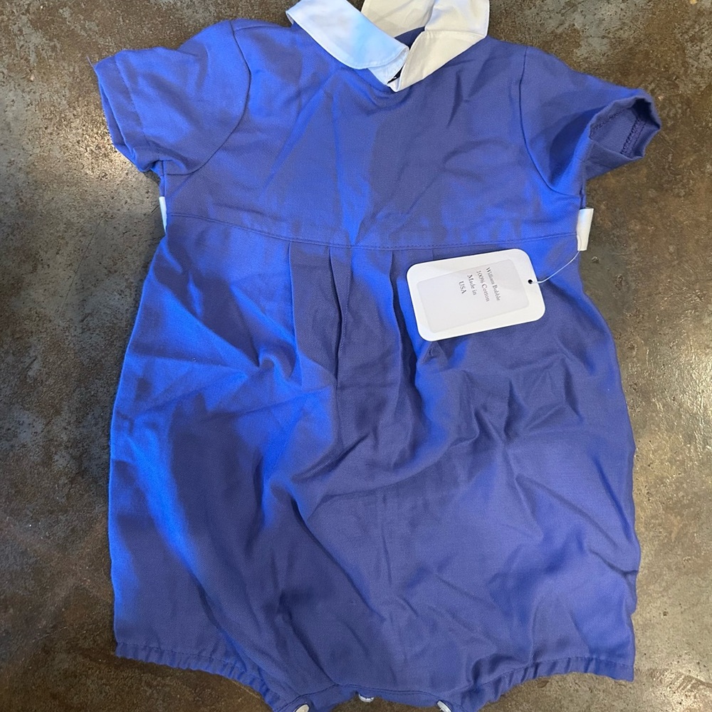 Baby Romper with White Collar